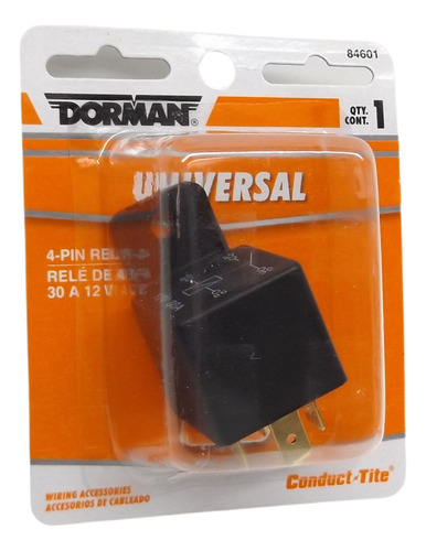 Dorman 84601 Relay 4 Pin 30 Amp 12 Volt Aam