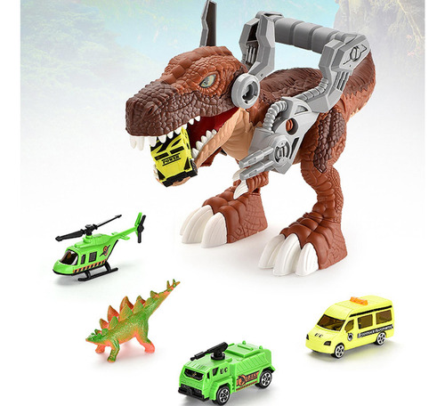 Camión Transportador De Dinosaurios, Juguete De Transporte