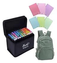 Comprar Kit Útiles Cuadernolas + Mochila +set Marcadores