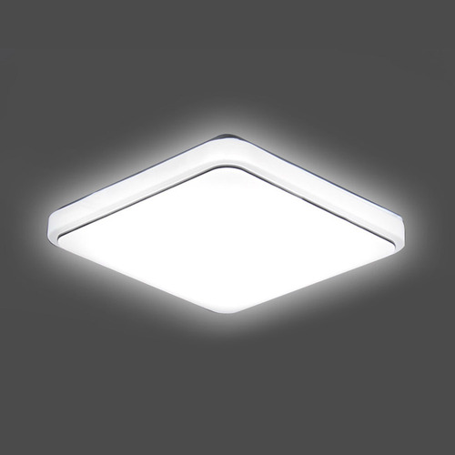 Lámpara Techo Led Cuadrada Ac220-v Blanca Cocina Balcón Porc