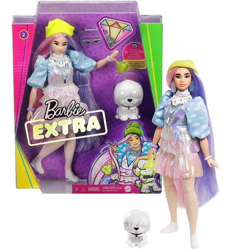 Barbie Extra # 2  Mattel Piezas Con Estilo Envio Inmediato