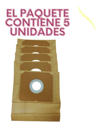 Imagen 2 de 7 de Bolsas Aspiradoras Compatible Electrolux Berry Ber10 Pack 5