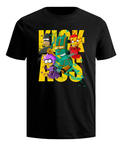 Playera Los Simpson Kick Hass Homero Bart Lisa Sr Burns