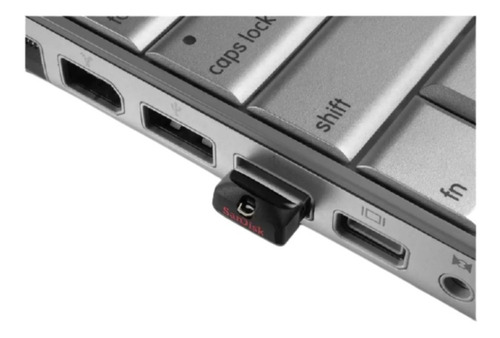 Pendrive SanDisk Cruzer Fit 64GB 2.0 negro