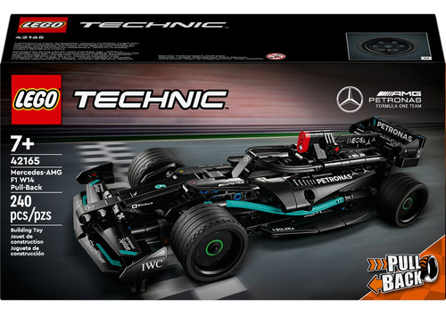 Lego® Technic Mercedes-amg F1 W14 E Performance Pull-back 42165; Auto De Juguete A Escala; Set De Construcción De Vehículo Para Niños Y Niñas 7+