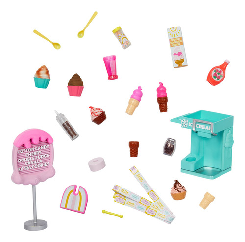 Set De Helado Glitter Girls Soft Serve Para Muñecas De 14 Pu