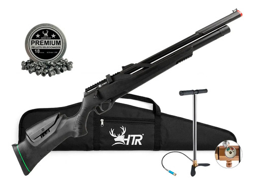 Carabina Espingarda Rifle de Pressão Pcp Rossi T-rex Montecarlo 6,35mm completa com bomba
