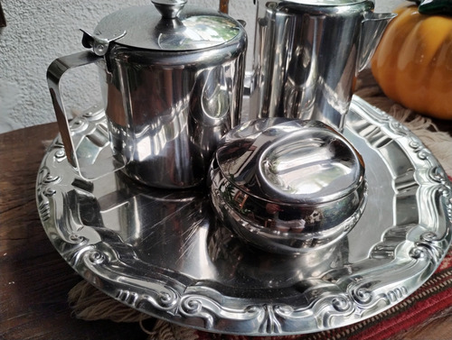 Jogo De Café Em Inox (Usado)