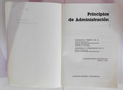 Principios De Administración - Terry & Franklin