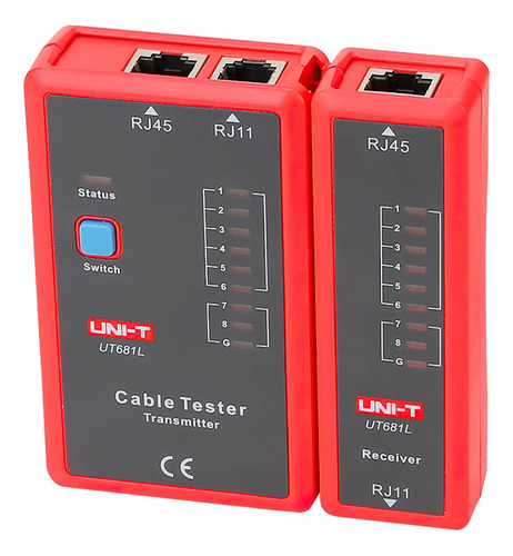 Unidade testadora de rede UT681l Rj45 Rj11 Cable Tester