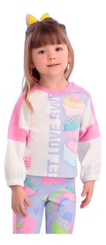 Imagem 2 de 3 de Conjunto Infantil Inverno Mon Sucré Sweetishy 22078 B.e.