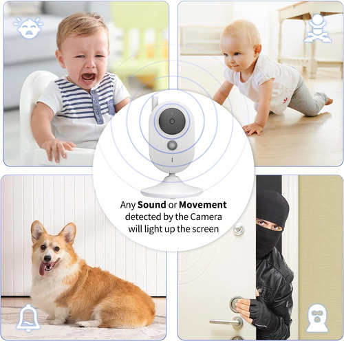 Vigilabebés Con Cámara Y Audio Y Vídeo Vigilabebés Sin Wifi