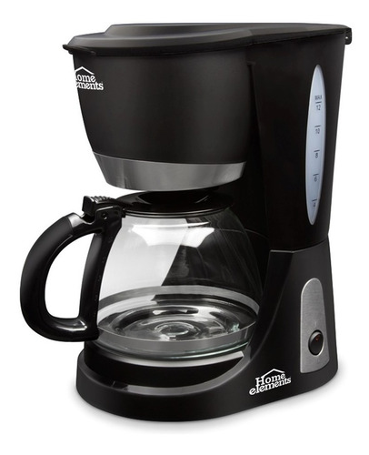 Cafetera Home Elements He-7031a Semi Automática Negra 