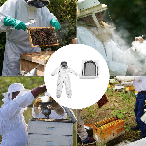 Traje Protector De Abejas Ropa De Apicultura Ropa Con Capuch