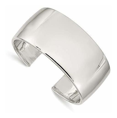 Ra De Puño - 925 Sterling Silver 30mm Cuff Bangle Bracelet