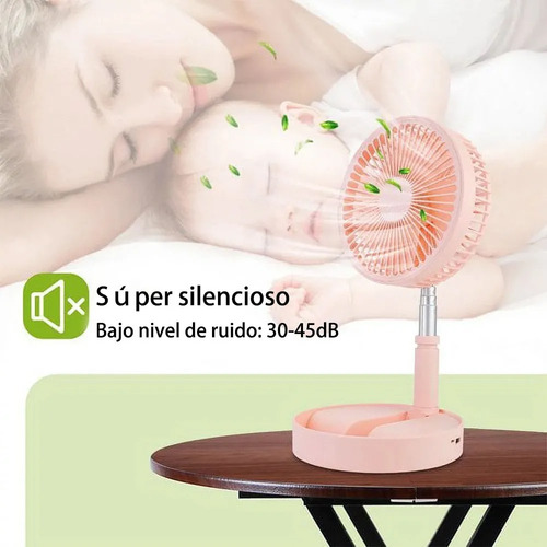 Mini Ventiladores De Piso Mesa Portatil Personal Recargable