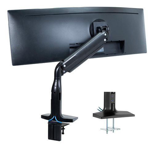 Soporte Para Monitor Vivo Stand-v100hu De Aluminio Ultrawide