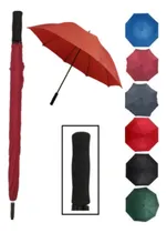 Comprar Paraguas Tipo Golf Mango Goma 8 Varillas Colores Grande