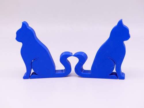 2 Gatos Base Soporte Para Celular Y Tablet Impreso En 3d