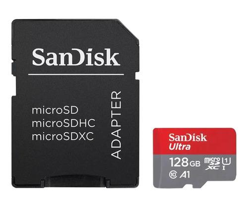 Tarjeta De Memoria Micro Sd Sandisk 128gb Ultra 140 Mb/s 