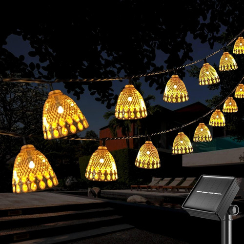 Semilits Luces De Cuerda Solar Al Aire Libre 20 Lindas De Cu