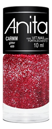 Anita Esmalte Com Glitter Carmim 400 10ml