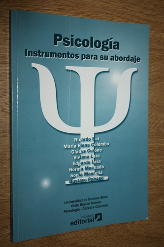 Psicologia Instrumentos Para Su Abordaje - Bur / Colombo