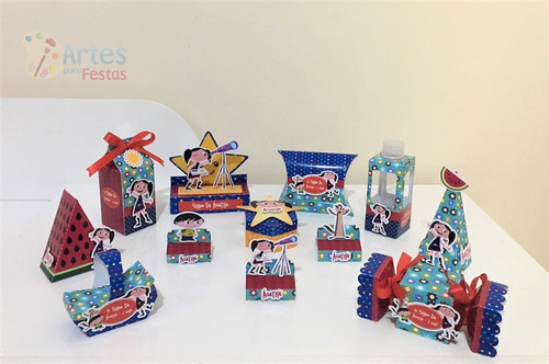 Imagem 1 de 9 de Kit: 80 Lembrancinhas Personalizadas - O Show Da Luna