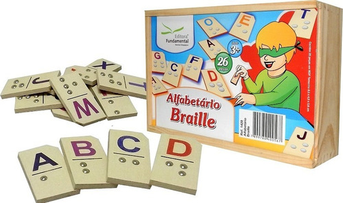 Imagem 1 de 1 de Alfabetário Braille Em Mdf Alfabeto Em Braile