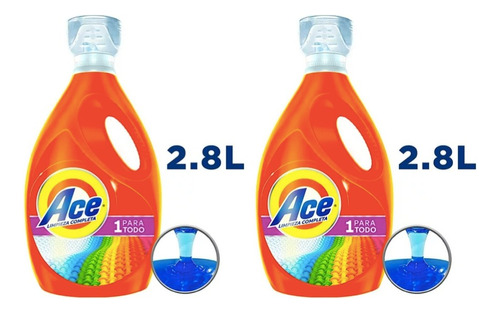 Detergente Líquido Ace Limpieza 2.8l (2pzas)