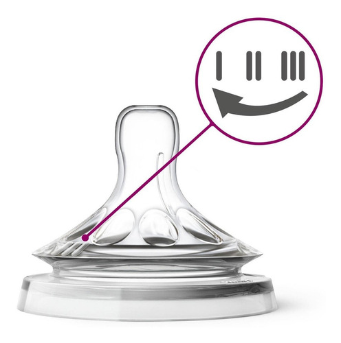 Tetina Natural Philips Avent Scf045/27 3m+ Flujo Variable