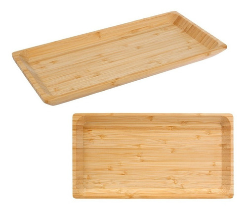 Set X 2 Copetinero Tabla Plato Fuente Madera Bambu Picadas 