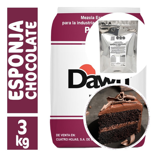 Harina Para Pastel Esponja Chocolate Dawn 5 Kg