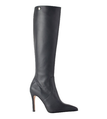 Botas Caña Alta Taco Alto De Mujer De Cuero Zaira - Ferraro