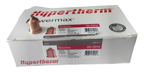 Boquilla De Plasma Powermax 220819 65/85 Hypertherm 5 Pz