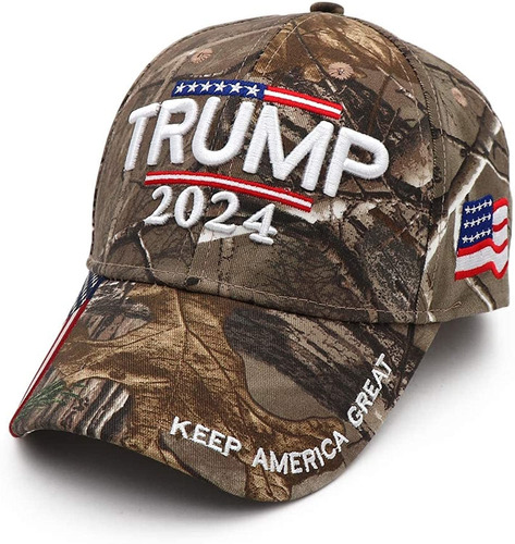 Trump 2024 Sombrero Trump 2024 Para Presidente Maga Camo Som