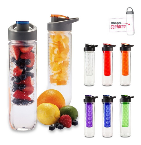 Botilito Infussion 800ml Con Infusor Bebidas Frutas 