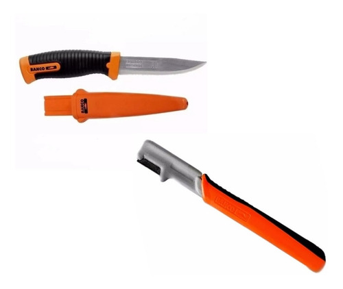 Imagen 1 de 5 de Kit Bahco Pro Caza Y Pesca Cuchillo 2446 Vaina + Afilador
