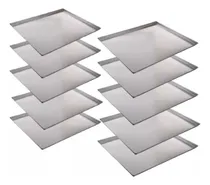 Comprar Kit 10 Assadeiras 60x40x3,5 Cônica Pão Doce  Pão Francês 0,5