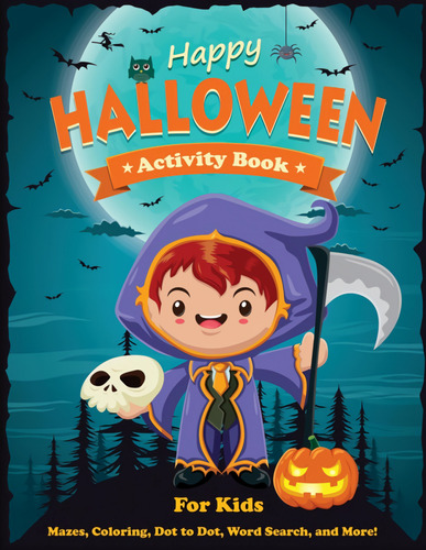 Livro Fisico -  Happy Halloween Activity Book For Kids