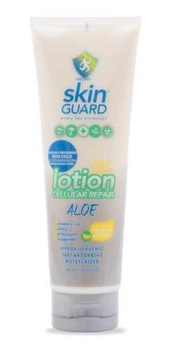 Crema Corporal Humectante Loción Aloe Regenera Piel 250 Ml Aloe Vera