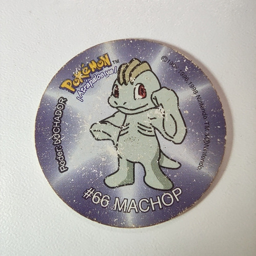 Tazo Pokémon 1 - Machop #66 Estética 8 Sabritas Mexico