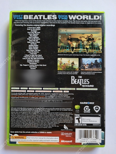 The Beatles Rock Band Xbox 360 Físico