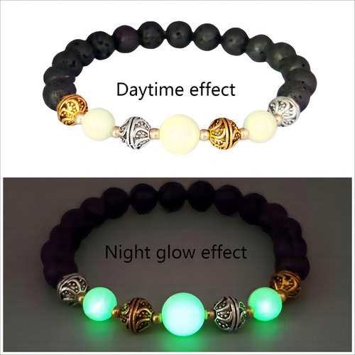 Pulsera De Cuentas Luminosas Pulsera Elástica Pulsera