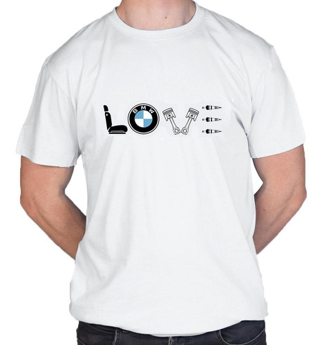 Remera Bmw Love Algodón Peinado Algodon Calidad (premium)