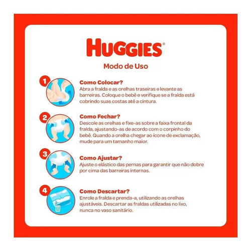 Kit 4 Fraldas Huggies Supreme Care M Com 40 Unidades Cada