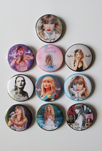 Pines Prendedores X 10 Taylor Swift Pop Música