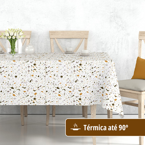 2 Toalhas Mesa Plástica Térmica Paint 2 Lugares 70 X 70