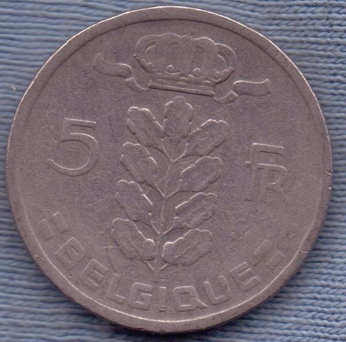 Belgica 5 Francs 1950 * Leyenda En Frances *