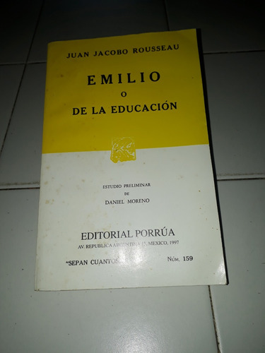 Libro Emilio O De La Educacion